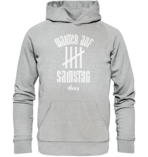 HOODIE – warten auf samstag – Premium Unisex Hoodie