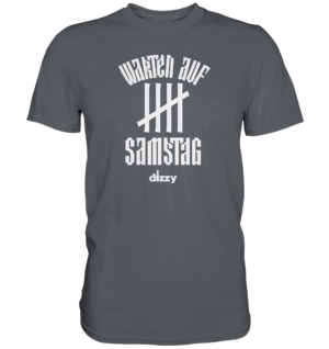 warten auf samstag weiss – Premium Shirt