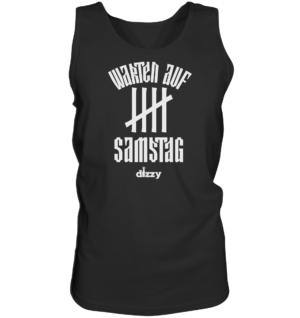 warten auf samstag weiss – Tank-Top