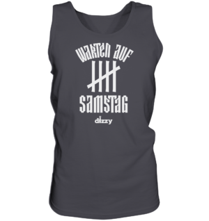 warten auf samstag weiss – Tank-Top